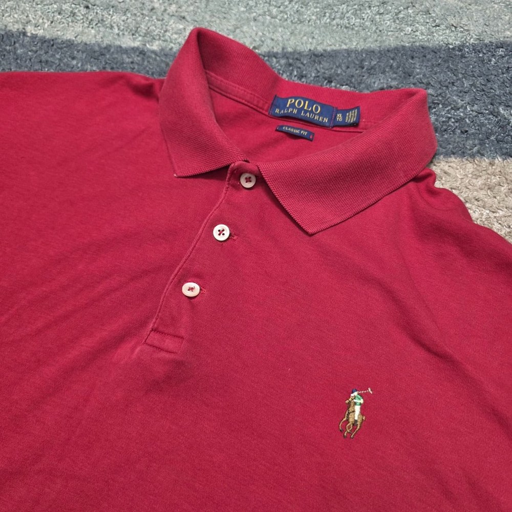 Polo Ralph Lauren Classic Fit Polo Shirt Men’s XL Red Embroidered Pony
